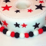 18th numerical cake red and black2