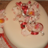 70th birthday cake, orchids2