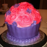 Roses giant cupcake