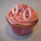 90th Birthday cupcakes