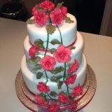Red Roses and Diamond Wedding Cake 2