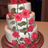 Red Roses and Diamond Wedding Cake3