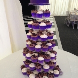Purple Wedding Cupcake Tower 5