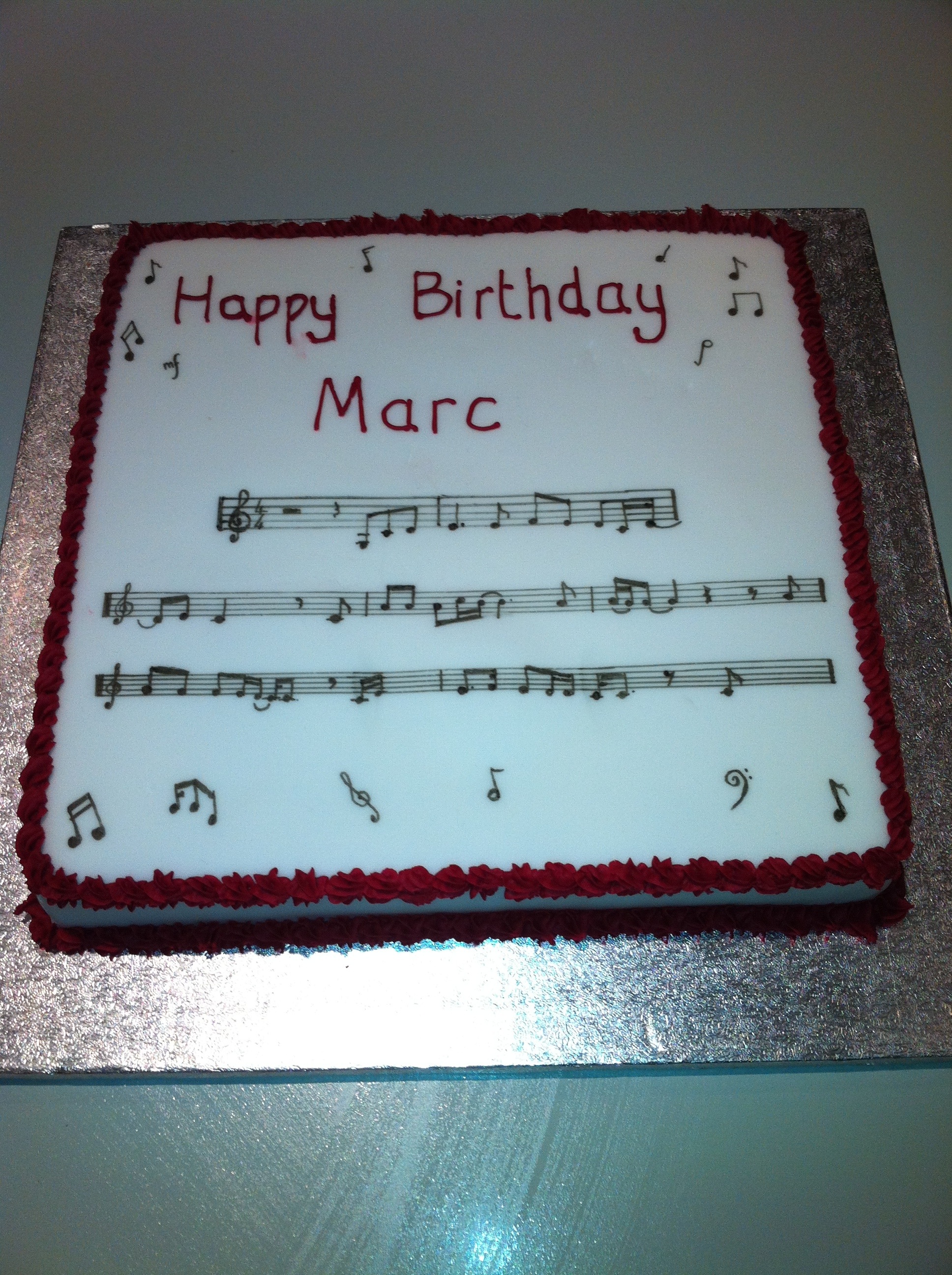 Music Birthday Cake
